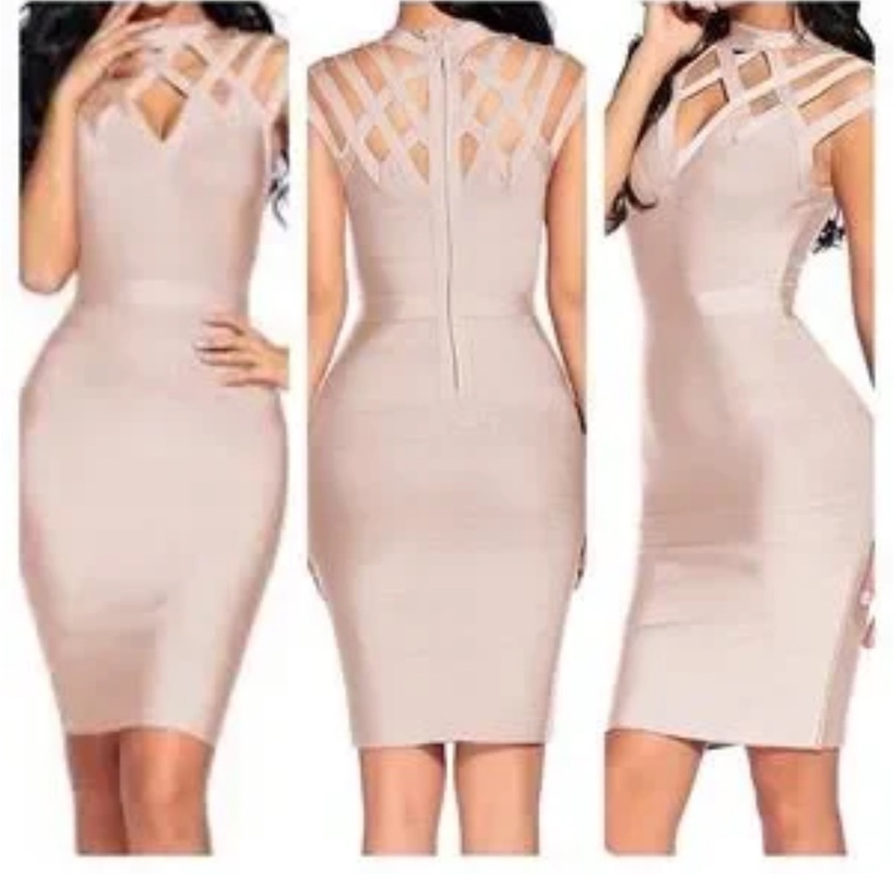 Amazon Essentials Blush Midi Dress